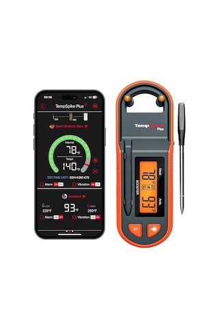 Thermopro Tp971 Şarjlı 183m Kablosuz Alarmlı 1problu Telefon Kontrollü Profesyonel Gıda Termometresi