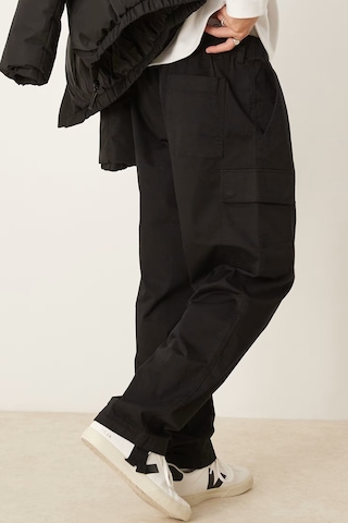 Calvin Klein Straight Leg Cargo Trousers Erkek Bol Kesim Kargo Cepli Eşofman Altı Siyah Siyah
