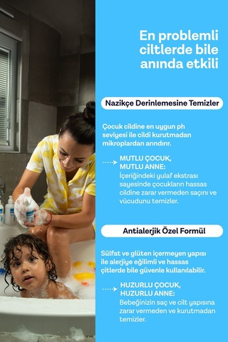 Organik Sertifikalı 2'si 1 Arada Şampuan & Duş Jeli
