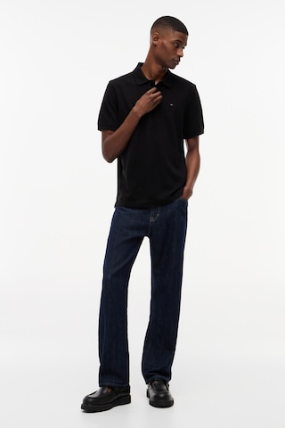 Tommy Hilfiger Tjm Erkek Regular Ess Siyah Polo Yaka T-shirt-13675 Siyah