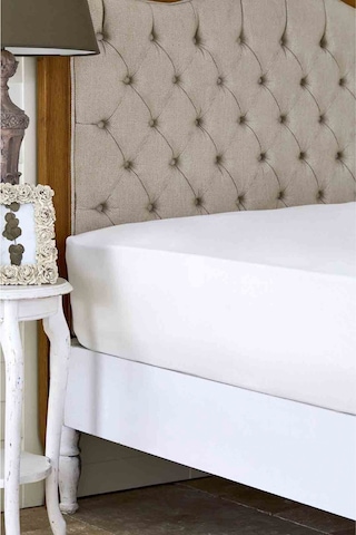 Karaca Home Ekru %100 Pamuk Düz Çarşaf 240 Cm X 260 Cm