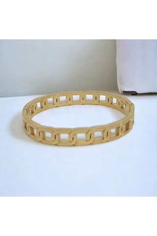 Kesebe Altın Rengi Görünümlü Paslanmaz Çelik Bileklik Çok Renkli