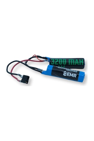 Emr 7.4v 3200mah Lithium Ion İki Yaprak Airsoft Pil T-plug