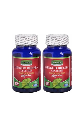 Vitapol Ginkgo Biloba Lecithin Gluten Free 2X100 Softgel