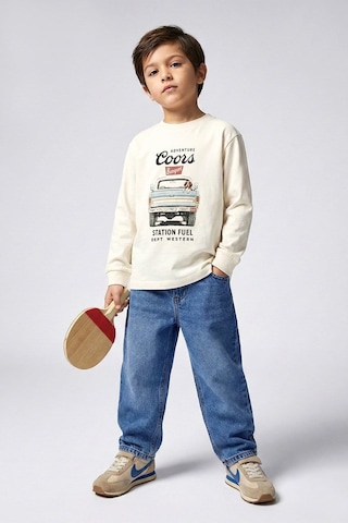 Dmb Boys & Girls Erkek Çocuk Baggy Kalıp Denip Kot Pantolon İndigo 4-9 Yaş -2722 Mavi