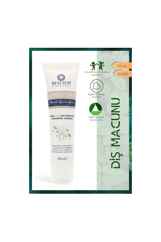 Besttem Sensitive Nane Çay Ağacı Diş Macunu 100 G
