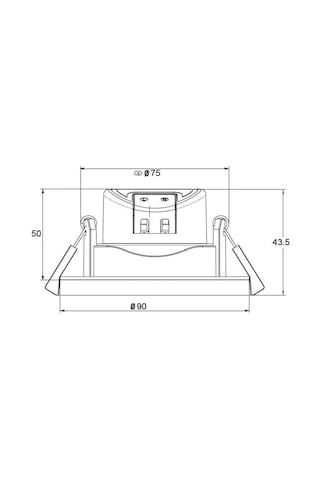 Braytron Smd Led Downlight Armatür 5 W Beyaz Gövde Beyaz Işık Bd