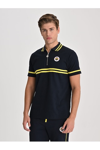 Fenerbahçe Tribün Sarı Lacivert Erkek Polo Tshirt Fb Laci Yeni