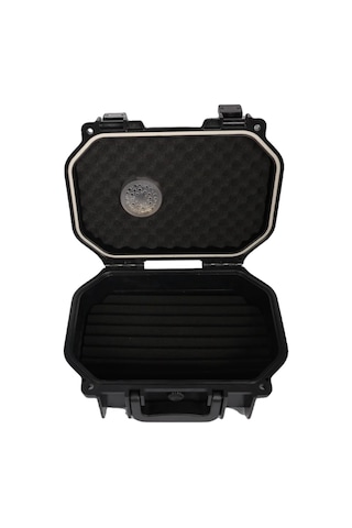 Quantum Seyahat Tipi 30 Taşıma Kulplu Siyah Humidor Puro Kutusu - Trz3017