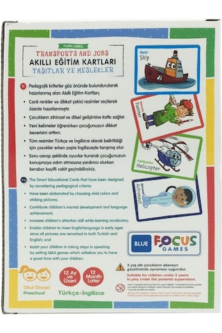 0-24 Ay Bebeğimin İlk Kartları Taşıtlar Ve Meslekler Focus Games