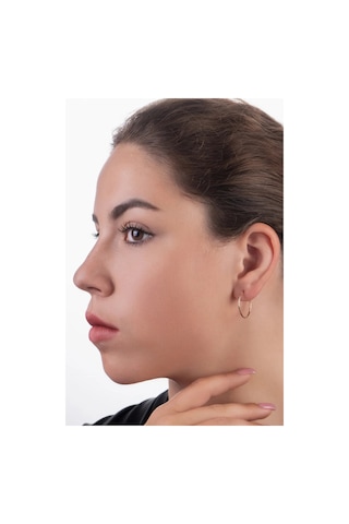 Lucente Küçük 20 Mm Halka Küpe, 925 Ayar Gümüş 238424232 Altın