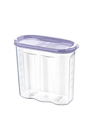 Buffer 2 Kapaklı Ölçekli Erzak Kuru Gıda Saklama Kutusu Kabı - 1,7 Litre - Sa935