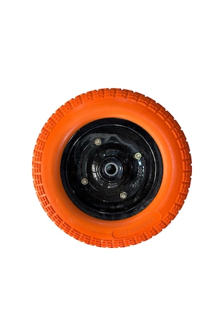 Zargana Doğru İş El Araba Tekeri Patlamaz Rulmanlı Pu 350x70mm
