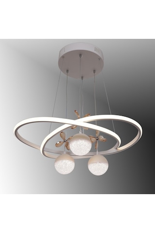 Tt310-3tpl-by Tt Aydınlatma Trio Modeli Mat Beyaz 3 Toplu 3 Renk Beyaz