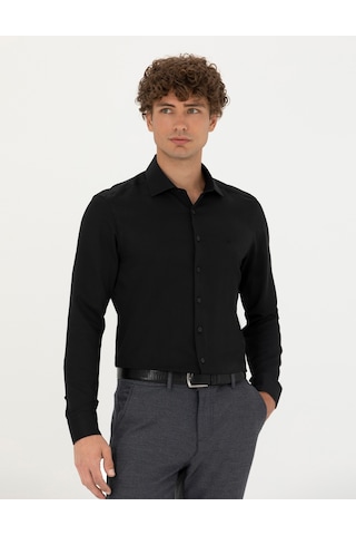 Pierre Cardin Erkek Siyah Gömlek Desenli 50275692-vr046 Siyah