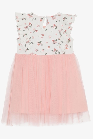Breeze Kız Bebek Elbise Çiçekli Tüllü Fırfırlı 9 Ay-3 Yaş, Ekru Ekru
