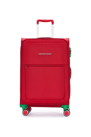 United Colors Of Benetton Ultra Light 3'lü Valiz Seti Büyük - Orta Ve Kabin Boy Kırmızı Bnt2800