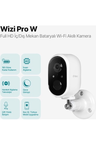 Wizi Pro W Full Hd İç/dış Mekan Bataryalı Wi-fi Akıllı Kamera