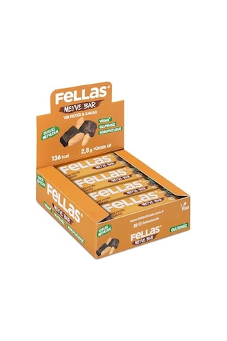 Fellas Meyve Bar, Yer Fıstığı Ve Kakaolu, 35gr X 12 Adet