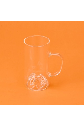 Chef Star Borosilikat Dağlı Kulplu Bardak - Şeffaf - 300 Ml Şeffaf