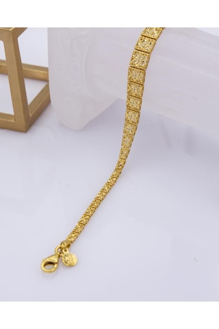 Latif Kuyumculuk 22 Ayar Altın Kalemli Tasarım Altın Bileklik B185951 Sarı Altın