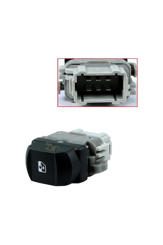 Renault Megane 2 Sag Ön Cam Açma Dügmesi Gri Soket 2003--2008 293353023