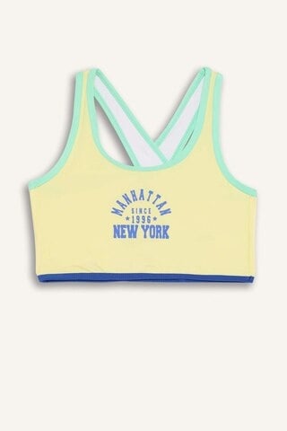 DeFacto Kız Çocuk Baskılı Bikini Takımı E0011A825HSYL236 Sarı