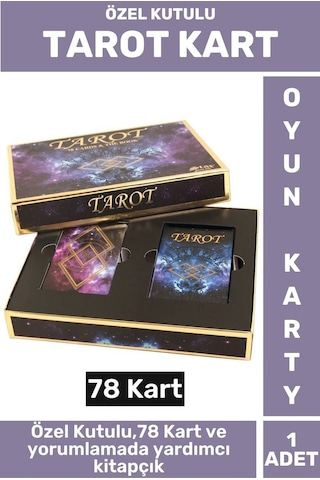 Premium Manevi Ruhsal Rehberlik Kader 78 Kartlı Özel Kutulu Yorumlama Kitapçıklı Tarot Kartları
