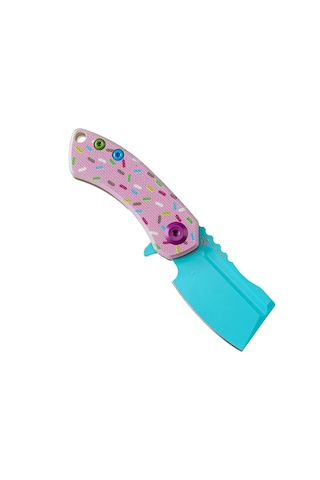 Kansept Mini Korvid Donut Baskılı G10 Sap 154cm Çelik Çakı T3030b1 Kum