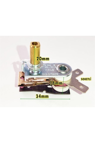 Semaver, Ocak Ve Tost Makinesi Bimetal Termostat 20mm V Model 10a