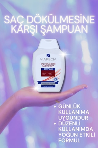 Kafeinli Saç Dökülmesine Karşı Şampuan 300 Ml - Sülfatsız, Tüm Saç Tipleri İçin Doğal Bakım