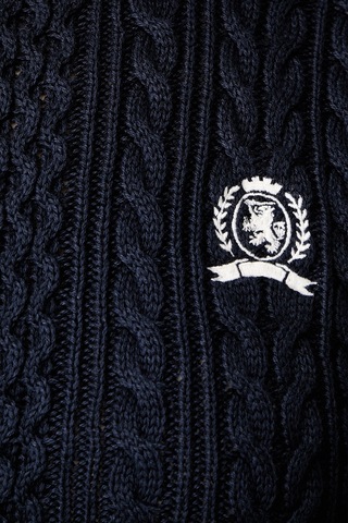 Tommy Jeans Bisiklet Yaka Saç Örgü Kazak Kadın Kazak Dw0dw22933 C1g Lacivert