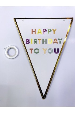 Happy Birthday To You Flama Bayrak Süs 1