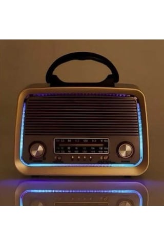 301 Eskitme Nostalji Tasarımlı Bluetoothlu Nostalji Radyo Fm-sd Kart-aux Nstj000002001