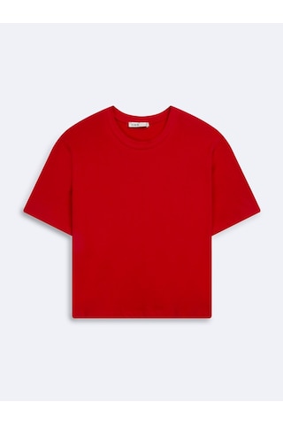 LTB Baby Tee Basic Bisiklet Yaka Kırmızı T-shırt