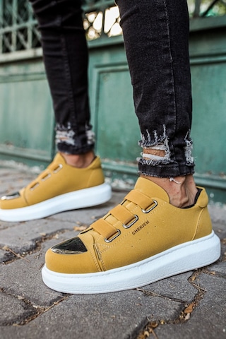 Ch251 Sbt Mirror Suede Erkek Ayakkabı Camel Altın