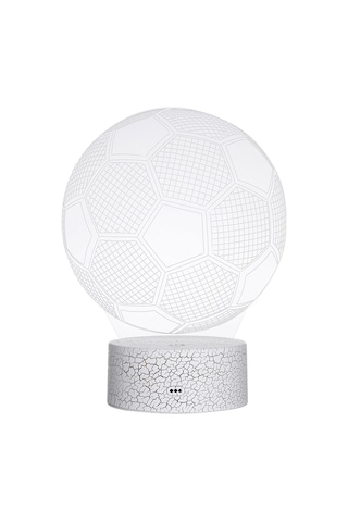 Ranyeek 3d Futbol Desenli Led Işık - Dokunmatik Kumandalı Stüdyo Aydınlatması - Usb Beslemeli Renkli Odalar İçin Dekoratif Lamba Pil Dahil Değil Diğer