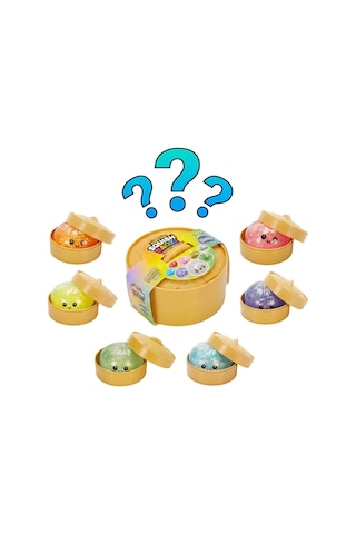 Baozı Squishy Dumpling Sürpriz Paket Renkli Simli Çin Mantısı Sukuşi Kutulu Büyük Boy 10x10 Cm