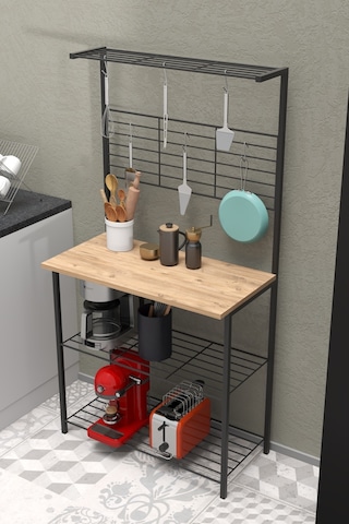 Retodesign Atlantik Çam Mutfak Bangosu .mutfak Masasi. Mutfak Rafi 1850