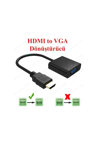 Hdmı To Vga - Hdmı Giriş Vga Çıkış Dönüştürücü