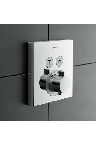 Hansgrohe Showerselect 2 Fonksiyonlu Termostatik Ankastre Duş Bat