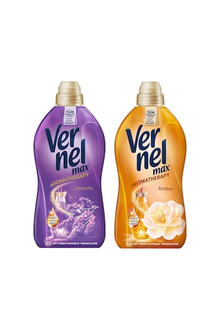 Vernel Max Aromatherapy 1440 Ml Lavanta Ve Amber 2 Li Paket 2'li Set