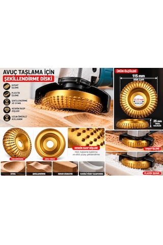 100mm Oval Ahşap Oyma Ve Şekillendirme Rasp Diski A Model