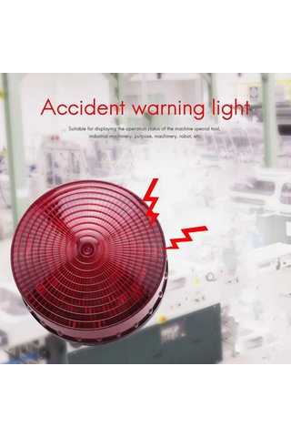 Ac 220v Endüstriyel Led Flaş Strobe Işık Kaza Uyarı Işığı Kırmızı Lte-5061 De