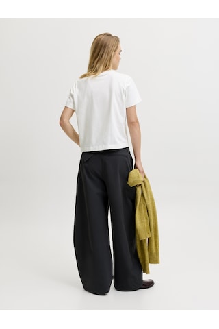 Jack & Jones Kadin Box Fit Bisiklet Yaka Tisört - Sophia - 12297887 Cloud Dancer