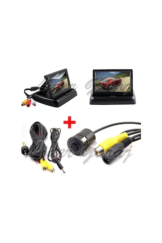 Kameralı Park Sensörü 4.3 Kapanır Monitör Micro Kamera