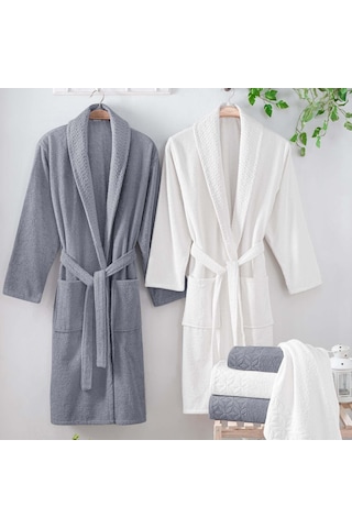 Schafer Pera Banyo Seti-6 Parça-Gri-Ekru Gri