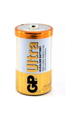 Gp Gp13Au-U2 Lr20/E95 Ultra Alkalin Büyük Boy D Pil 2'li