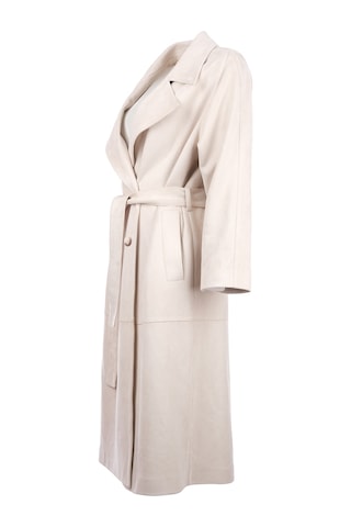 Scl Minimalist Oversize Midi Pardesü - Günlük & Şık Bej