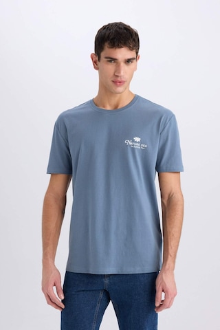 DeFacto %100 Pamuk Regular Fit Bisiklet Yaka Baskılı Kısa Kollu Tişört C2080AX25SMIN260